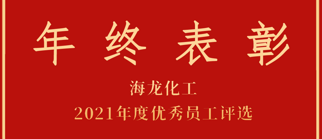 <strong>表彰！海龍化工2021年度優(yōu)秀員工優(yōu)秀部門評(píng)選</strong>